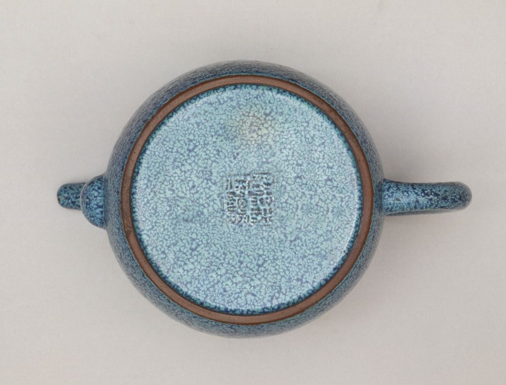 图片[3]-Yixing kiln imitation Jun glaze teapot-China Archive